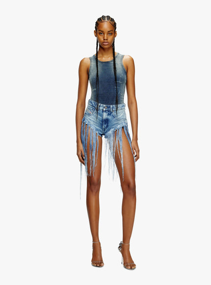 Diesel T-Go Stretch Cotton Top With Used Effect