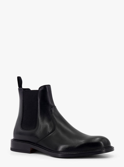 Dior Shiny Leather Boots With Engraved Logo On The Side