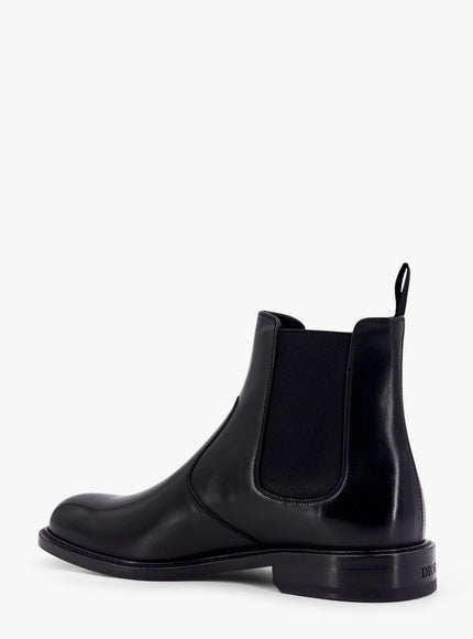 Dior Shiny Leather Boots With Engraved Logo On The Side