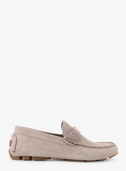 Dior Odeon Driver Suede Loafers Grey