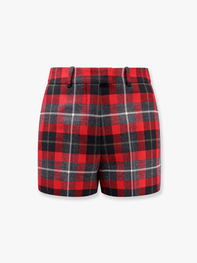 Dior Tartan Wool Shorts With Check'n'dior Motif One Color