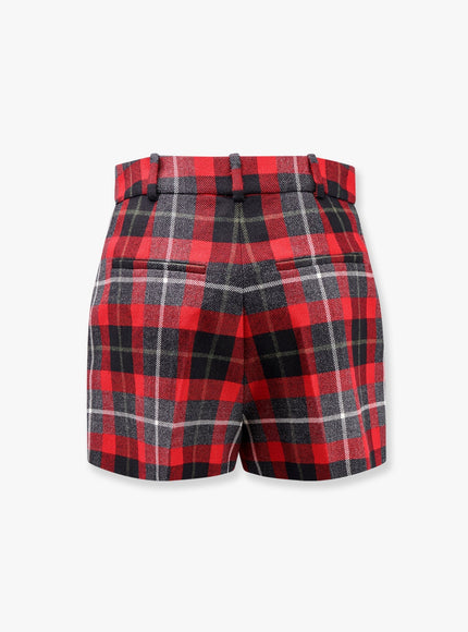 Dior Tartan Wool Shorts With Check'n'dior Motif
