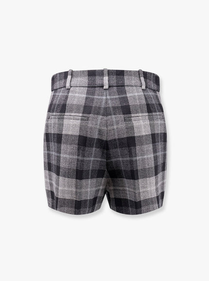Dior Tartan Wool Shorts With Check'n'dior Motif