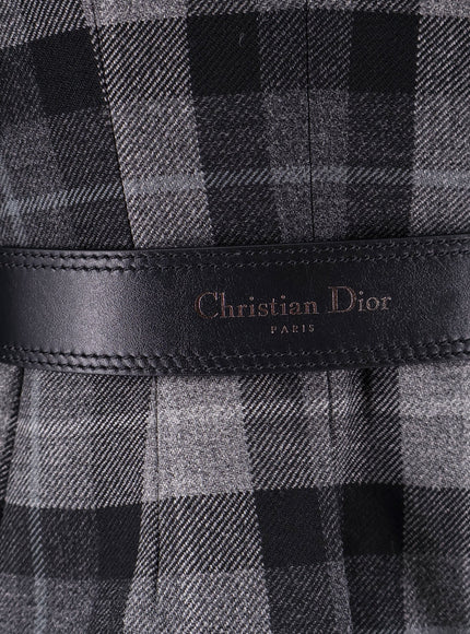 Dior Madras Blazer With Belt And Removable Scarf