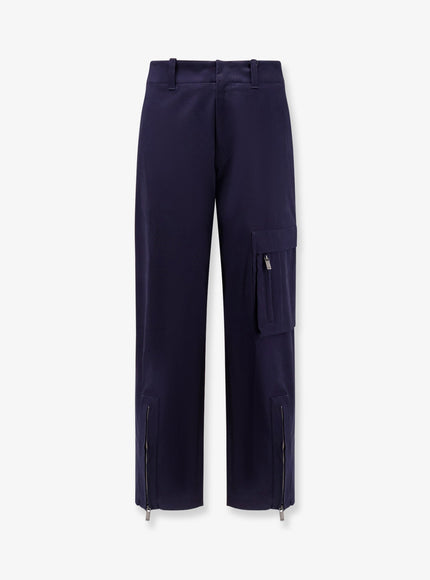 Dior Cargo Cotton Trousers Bleumarine