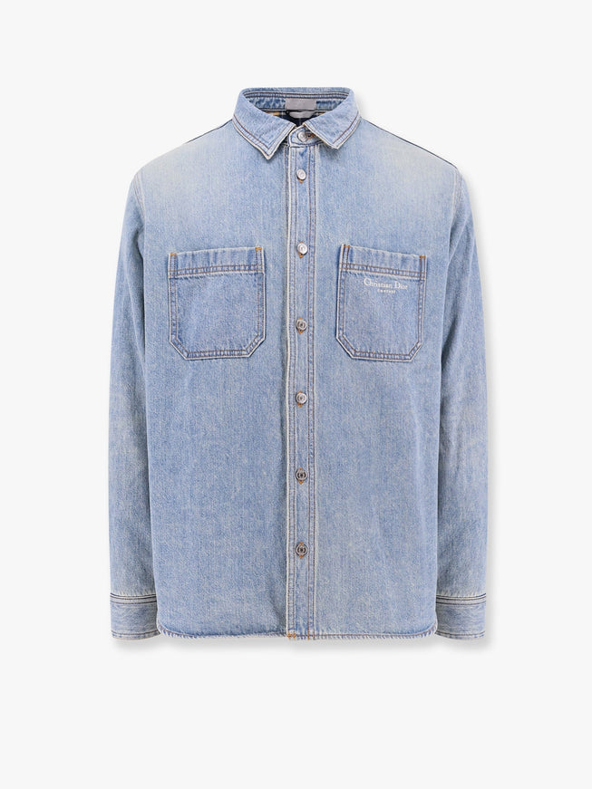 Dior Denim Shirt/Jacket With Madras Lining Blu