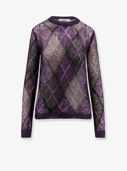 Dior Diamond Pattern Mohair Blend Sweater Fantaisie