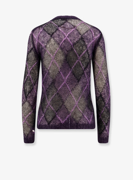 Dior Diamond Pattern Mohair Blend Sweater