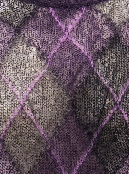 Dior Diamond Pattern Mohair Blend Sweater