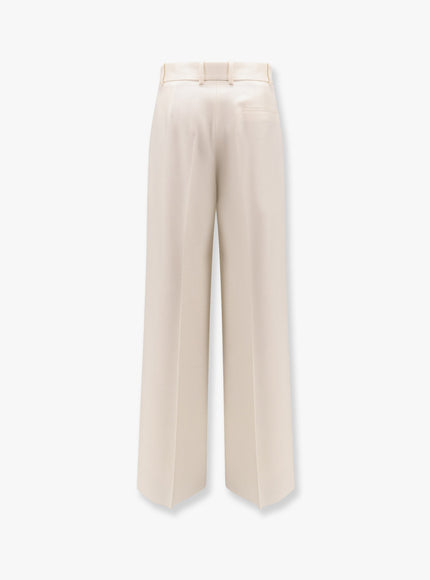 Dior Flared Virgin Wool And Silk Trousers