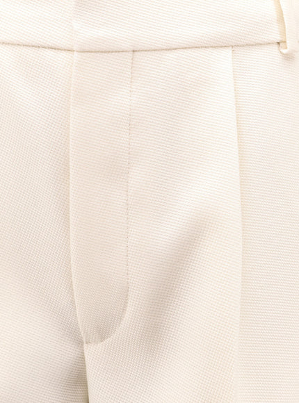 Dior Flared Virgin Wool And Silk Trousers