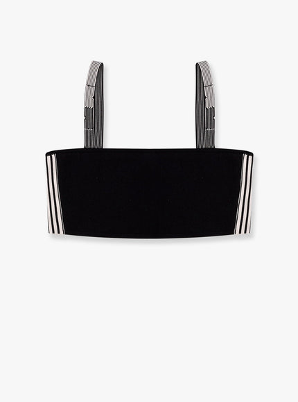 Dior Compact Technical Knit Bralette With Dior Graphique Motif Nero