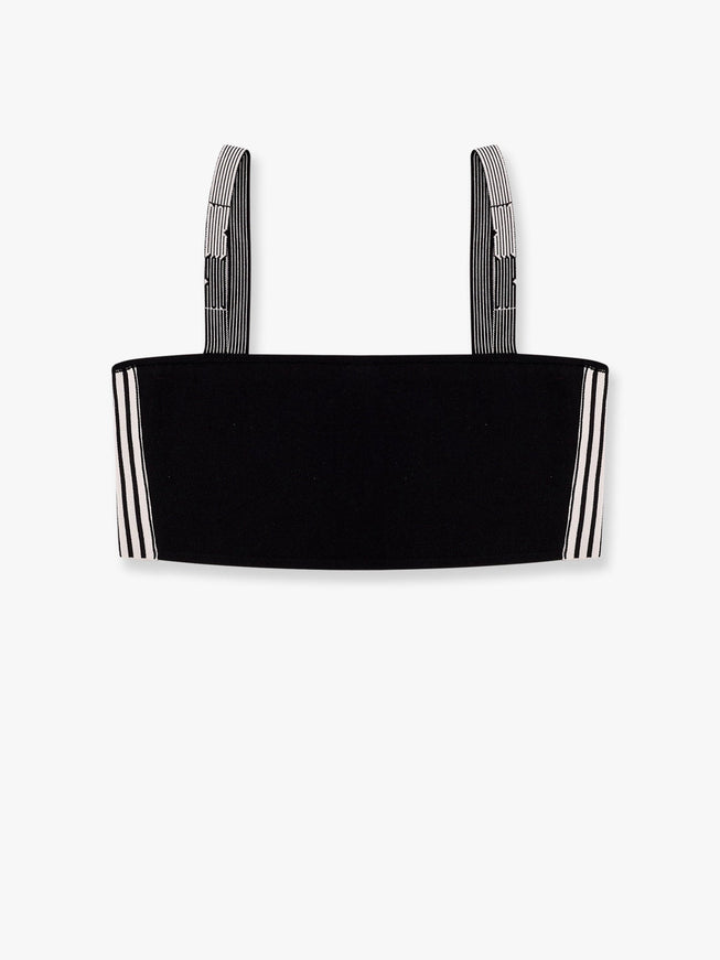 Dior Compact Technical Knit Bralette With Dior Graphique Motif Nero