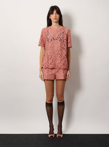 Dolce & Gabbana Dg Floral Lace Top