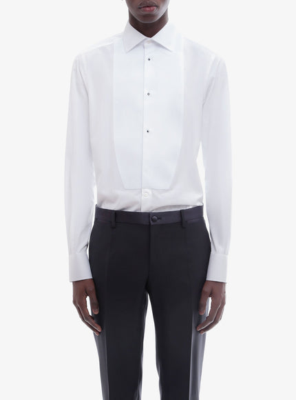 Dolce & Gabbana Cotton Shirt With Frontal Plastron