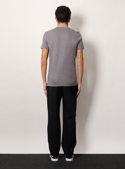 Dolce & Gabbana Cotton T-Shirt With Metal Logo Detail