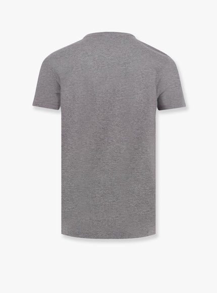 Dolce & Gabbana Cotton T-Shirt With Metal Logo Detail