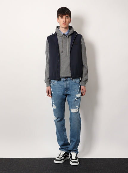 Dolce & Gabbana Wool Blend Sleeveless Jacket