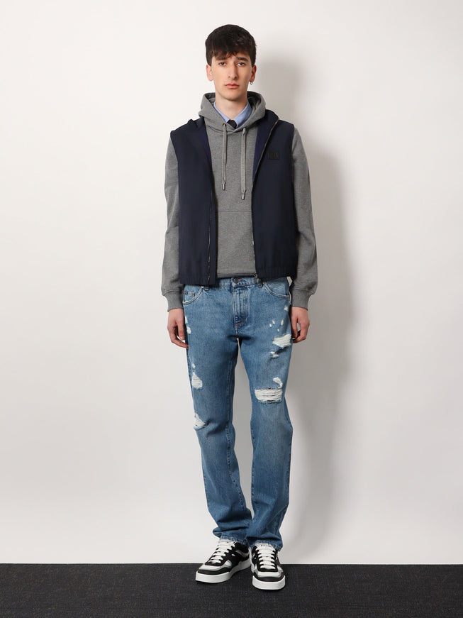 Dolce & Gabbana Wool Blend Sleeveless Jacket