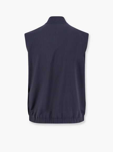 Dolce & Gabbana Wool Blend Sleeveless Jacket