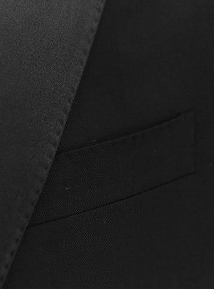 Dolce & Gabbana Virgin Wool Blend Tuxedo With Gilet And Satin Profiles