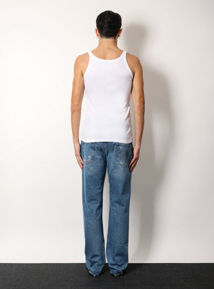 Dolce & Gabbana Ribbed Cotton Tank Top