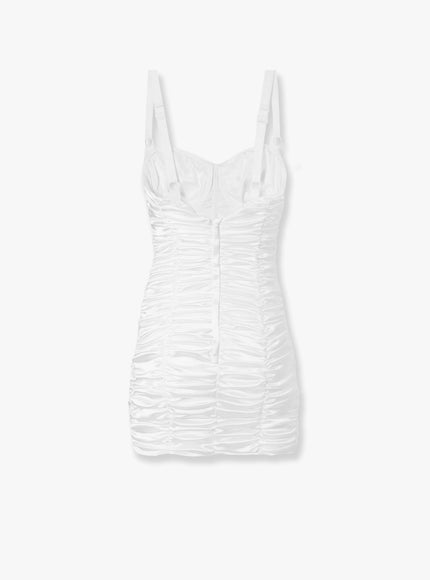 Dolce & Gabbana Draped Satin Mini Dress