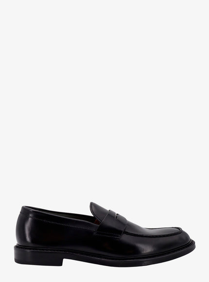 Doucal's Penny Leather Loafers Nero