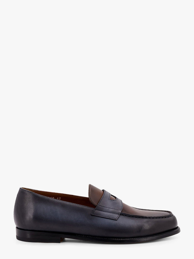 Doucal's Leather Loafer Azzurro