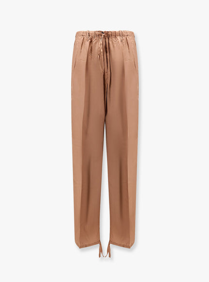 Dries Van Noten Penra Viscose Trousers Grigio Scuro