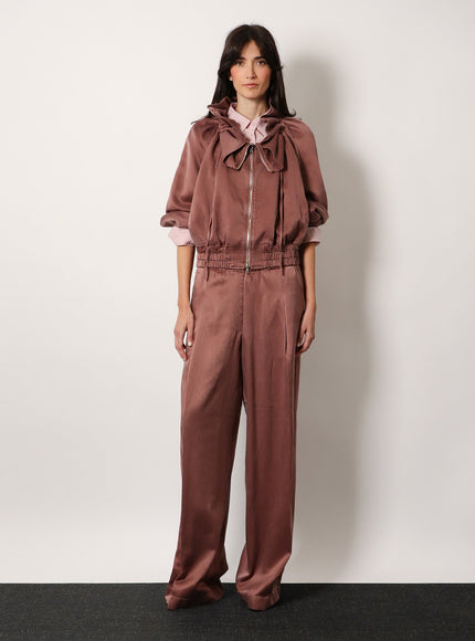 Dries Van Noten Pila Cupro And Cotton Trousers