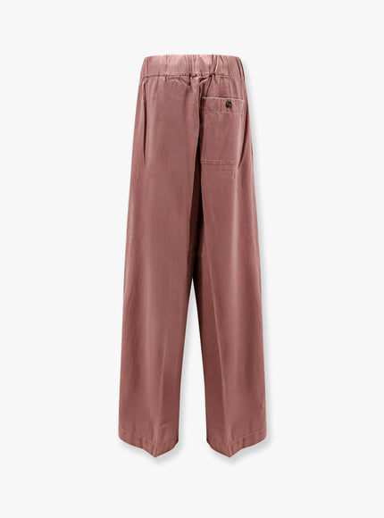 Dries Van Noten Pila Cupro And Cotton Trousers