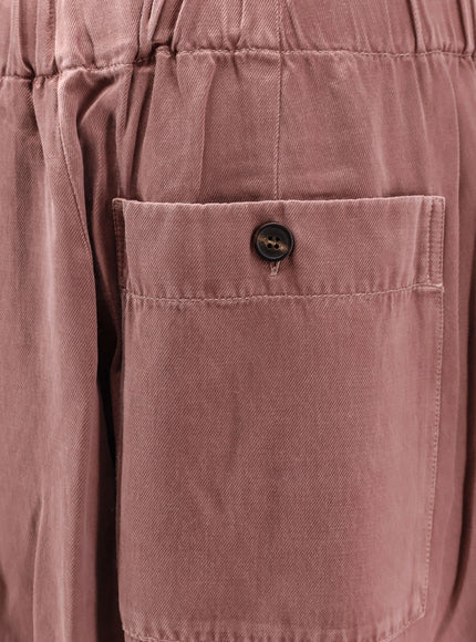 Dries Van Noten Pila Cupro And Cotton Trousers