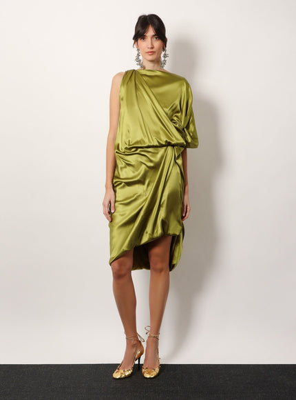Dries Van Noten Dalant Silk Dress With Lateral Knot