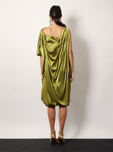 Dries Van Noten Dalant Silk Dress With Lateral Knot