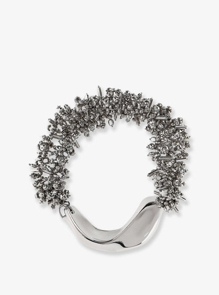 Dries Van Noten Metal Necklace Uni Grigio