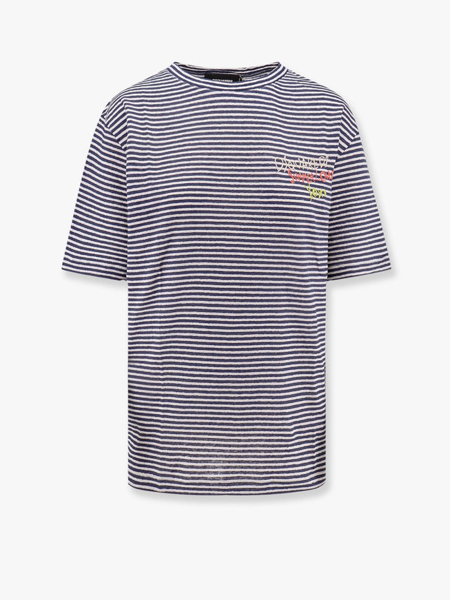 Dsquared2 Dsquared2 Summer Lovers Linen T-Shirt Bianco