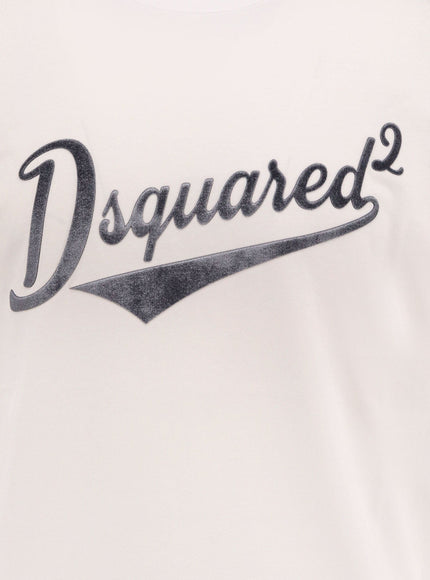 Dsquared2 Cool Fit Cotton T-Shirt With Logo Print