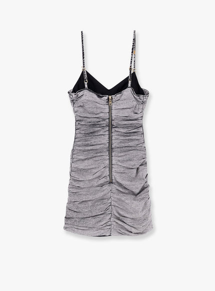 Elisabetta Franchi Denim Mini Dress