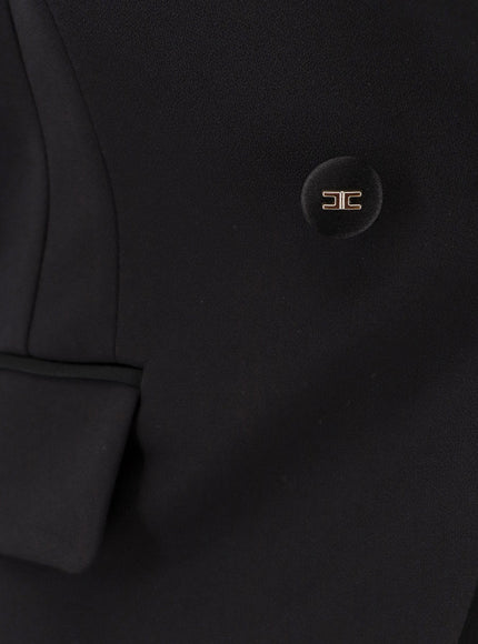 Elisabetta Franchi Double-Breasted Blazer With Covered Buttons