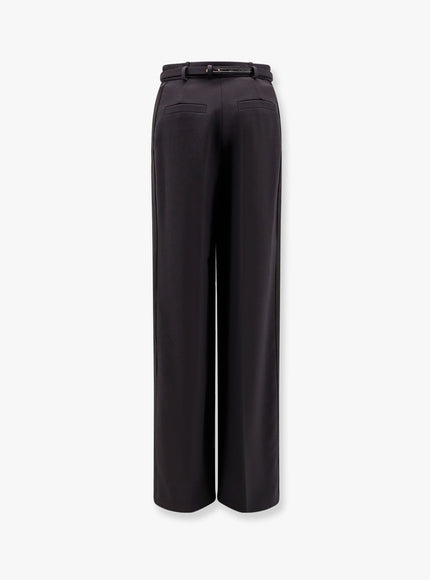 Elisabetta Franchi Tuxedo Trouser With Belt And Enamelled Detail