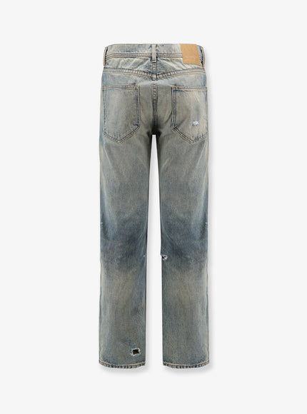 Enfants Riches Deprimes Straight Leg Jeans With Destroyed Effect
