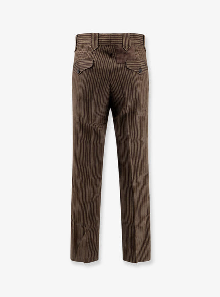 Enfants Riches Deprimes Linen Blend Striped Trousers