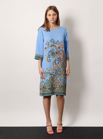 Etro Stretch Viscose Dress With Iconic Print