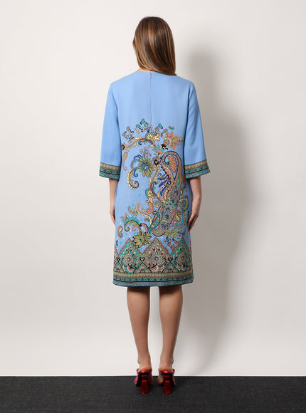 Etro Stretch Viscose Dress With Iconic Print