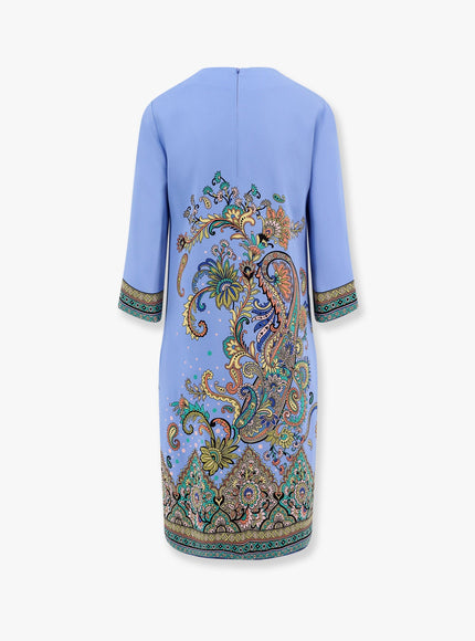 Etro Stretch Viscose Dress With Iconic Print