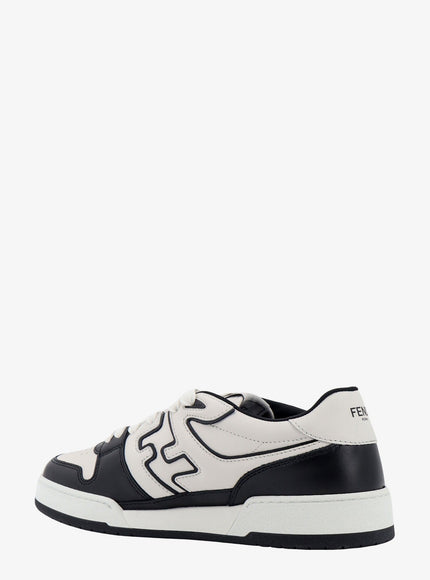 Fendi Leather Sneakers With Ff Lateral Logo
