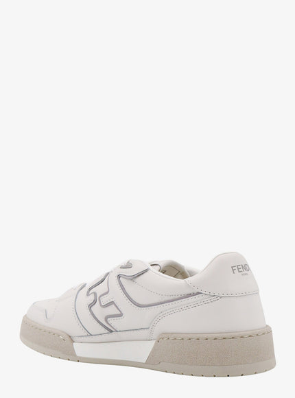 Fendi Leather Sneakers With Ff Lateral Logo