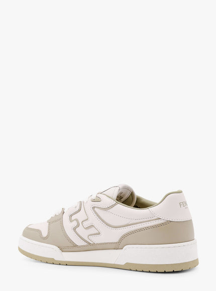 Fendi Leather Sneakers With Ff Lateral Logo