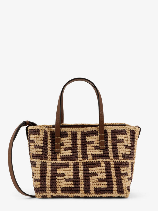 Fendi Mini Roll Ff Jacquard Fabric Crossbody Bag